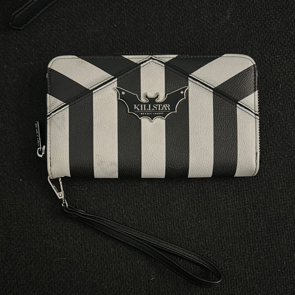 Killstar Beetlejuice Striped Wallet